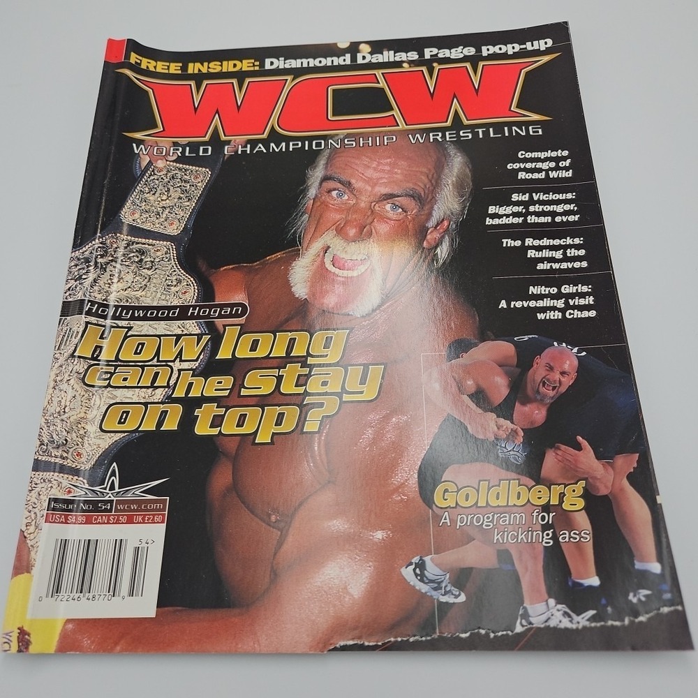WCW Magazine October 1999 Issue 54 Wrestling Hulk Hogan Goldberg‎ DDP pop up